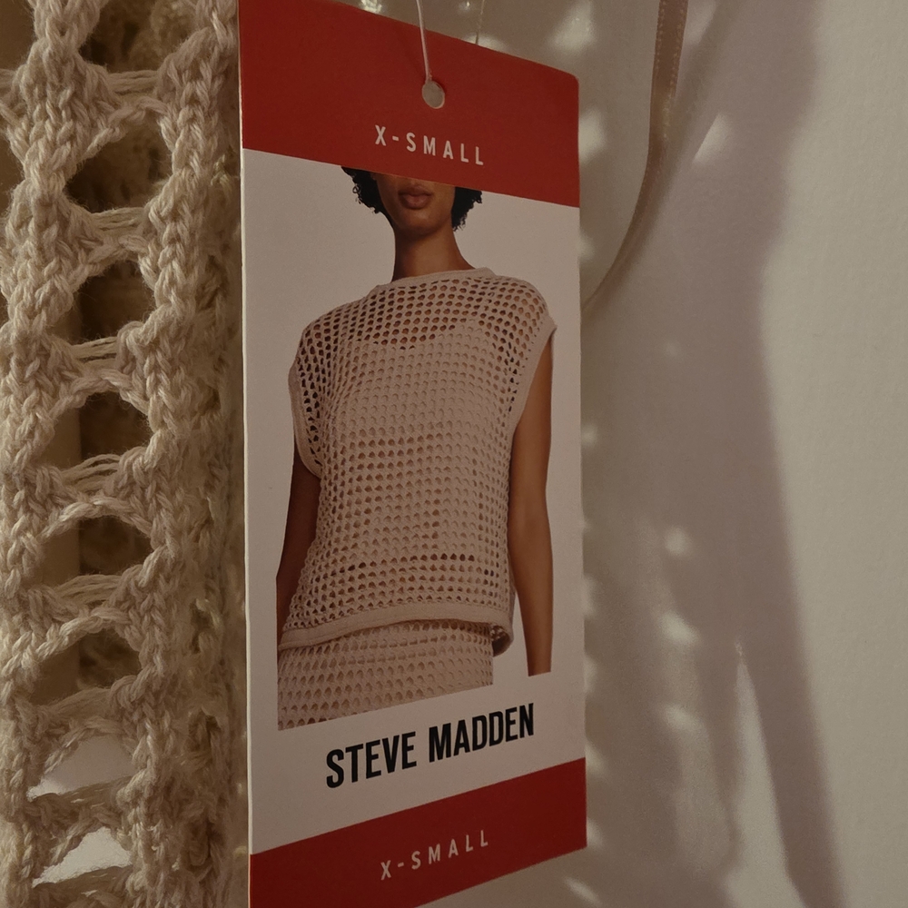 Steve Madden Cream Crochet SET